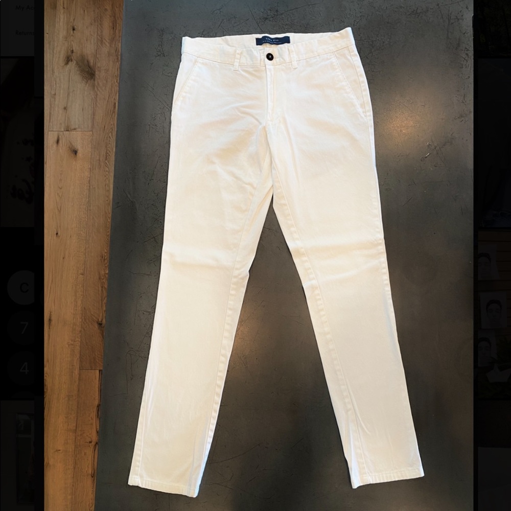 Men’s White Zara Pants